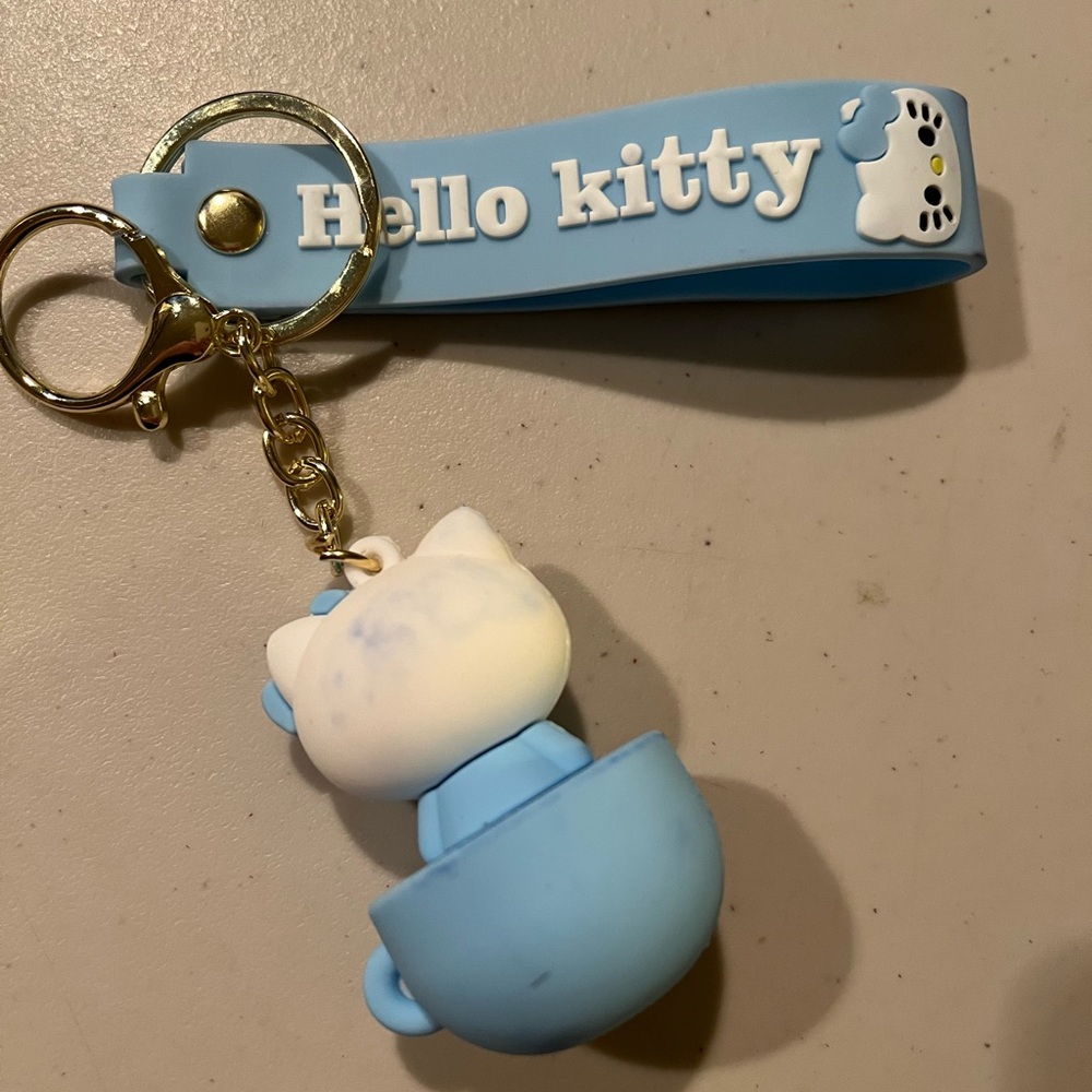 Hello Kitty Blue Keychain - Picture 3 of 3
